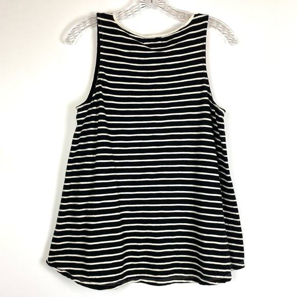Madewell Forward Seam Striped Slub Cotton Tank Womens Size Small - Picture 8 of 11